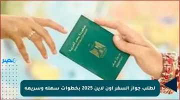 لطلب جواز السفر أون لاين 2025 بخطوات سهلة وسريعة